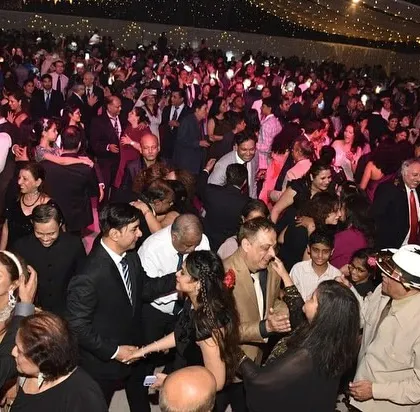 This is what a full dance floor looks like. We pride ourselves on playing a mix of music that appeals to everyone, from the youngest cousins to the grandparents, ensuring the party never stops.
