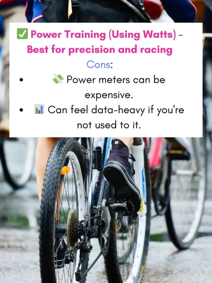 The cons of power training are mainly the cost of power meters and the fact that the data can feel overwhelming if you're not used to it. I help my clients simplify and understand this data.