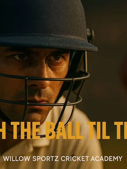 "Watch the Ball Till the End." We drill this into every batsman. Tracking the ball from the bowler's hand to the bat is crucial for making good contact.