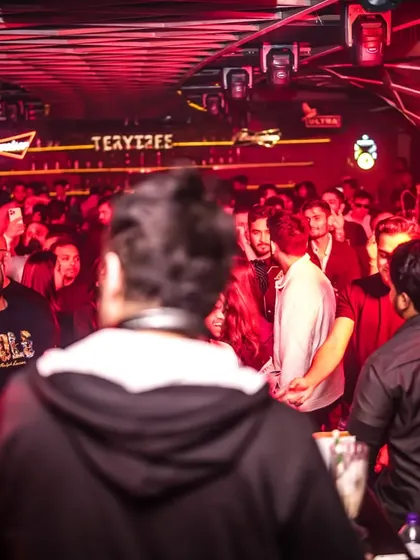 Looking out at the packed club in Siliguri. The energy from the crowd was incredible all night long.