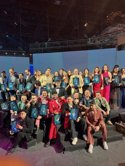 A group photo of all the award winners at the WOW Awards. A proud moment for the entire industry.