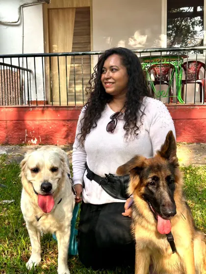 My girls, Zoey and Bella. They are my constant inspiration, my training partners, and the reason I do what I do.