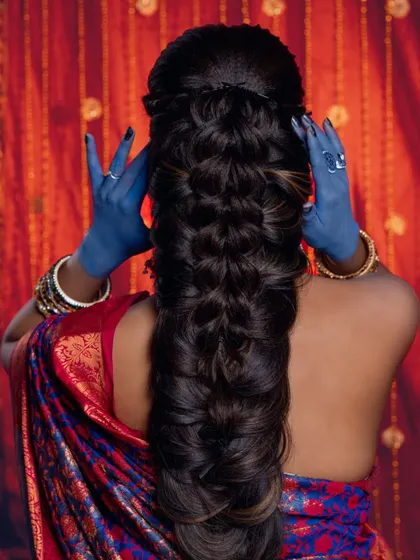 Hairstyling is just as important as makeup. In my course, you will learn to create complex, international hairstyles like this intricate pull-through braid that will make your portfolio stand out.