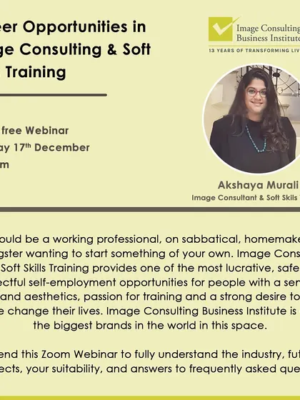 Are you curious about what I do for a living? I host these free virtual sessions to explain the image consulting industry and the respectful, lucrative career opportunities it offers.