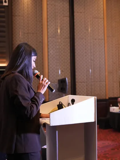 Behind the scenes and on stage at the 4th Annual BFSI Excellence Awards. These events require a formal tone and a deep dive into the financial world, which I thoroughly enjoy preparing for.