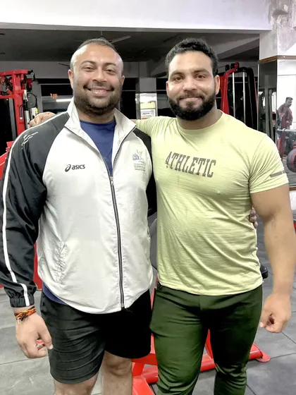 My success silences the doubters. Pictured here with a training partner.
