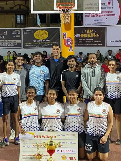 I am incredibly proud of our Ring Champions Women’s Team, who won the Nagpada Basketball Tournament. This photo captures the spirit of teamwork and victory that we foster in all our athletes.