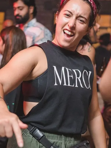This is the energy I love to see. Someone completely lost in the beat, feeling the music. That's the sign of a successful night.