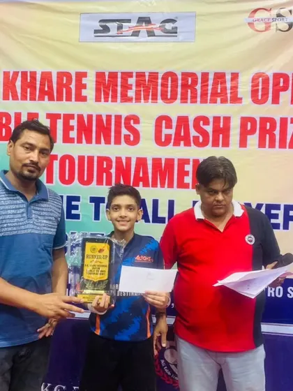 Sidhansh Jain, a semifinalist in the U-15 Boys category at the SK Khare Memorial Open.