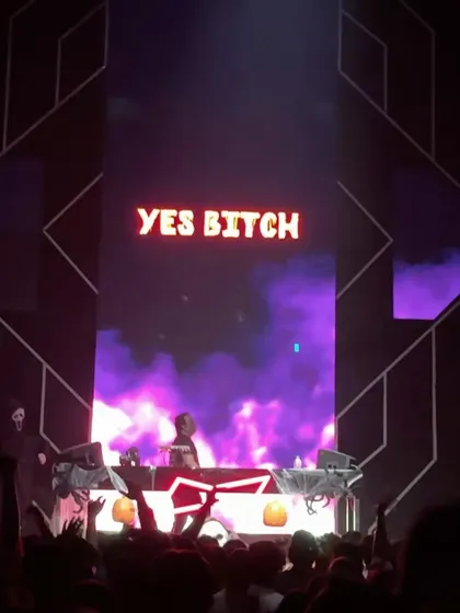 My visuals team always brings their A game. The screen says it all during this massive Halloween party at Sunburn Union.