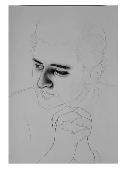 Follow the 96-hour creation of my Darshan Raval portrait. These images show how I build the hair, face, and hands, layer by layer, to achieve a realistic look.