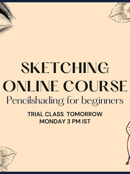 Announcing our next Sketching and Pencil Shading course for beginners. A trial class is available for this structured 10-class online course for children aged 8-14.