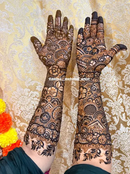 Another angle of the same design, highlighting the consistency and detail across both arms.