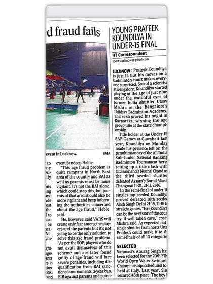 From tiny steps to a national gold medal. This is the journey of a champion, from training on the court to standing on the podium at the All India Sub Junior Ranking Tournament.
