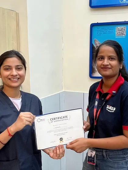 Another moment of recognition for one of our wonderful veterinarians. These celebrations are a small way to say a big thank you for their commitment to animal welfare.