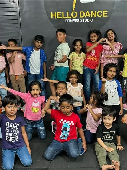 Our students striking their favorite poses for a group picture. We encourage them to be creative and show off their unique personalities.