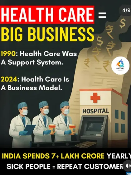 Healthcare has shifted from a support system to a business model where sick people are repeat customers. The only way to break this cycle is to invest in your own health and prevent disease in the first place.