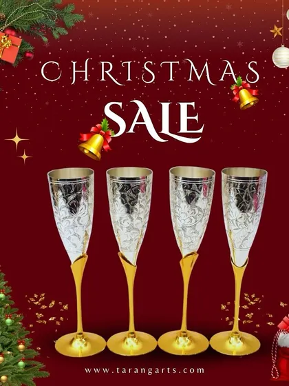 Our exquisite brass wine glass set, plated in both gold and silver, is the epitome of luxury. This set of four is ideal for hosting, gifting, or indulging in elegance.