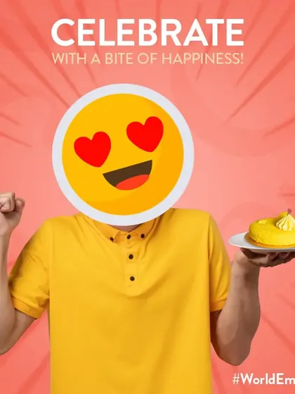 This World Emoji Day, we're celebrating with a bite of happiness. Let our delectable desserts express all your heart-eyed feelings.