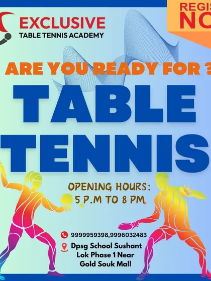 Are you ready for table tennis? Our academy is open and ready to welcome you. Register now to start your training.