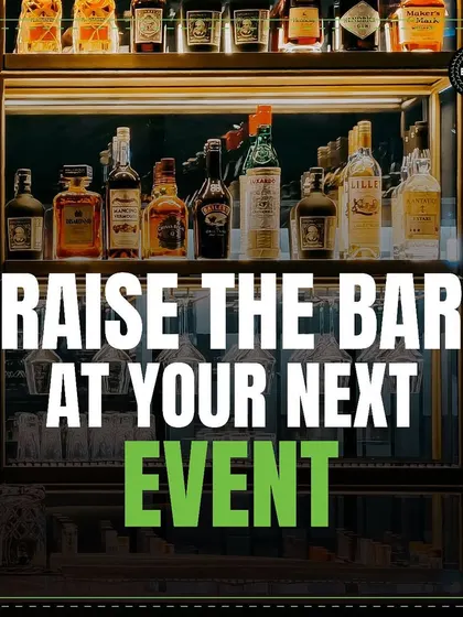 We help you raise the bar at your next event with our fully stocked back bar and professional service.