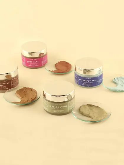 A look at my range of clay-based face masks. From Rose Clay to Butterfly Pea, each mask is formulated to target different skin concerns, leaving your skin purified and refreshed.