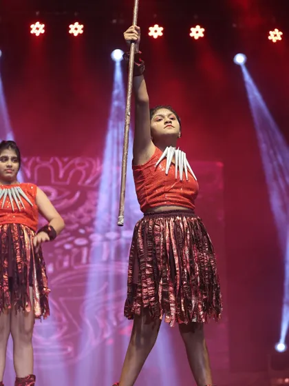 A powerful stance from a past RUH performance. Our preteens bring intensity and focus to their stage acts.