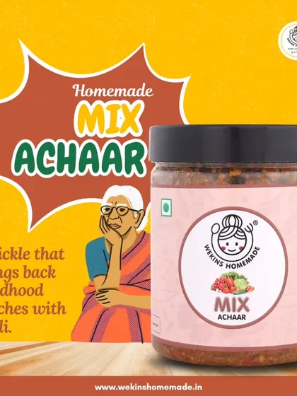 Missing dadi's handmade mix achaar? Our version brings back those childhood lunches with its authentic, comforting flavor.