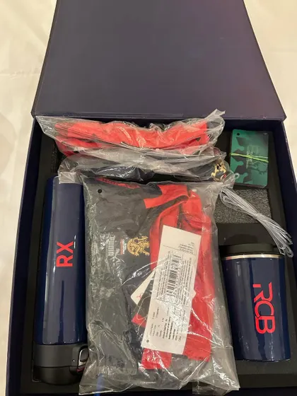 A look inside the official RCB welcome kit for the coaching staff. The professionalism of the setup is clear from day one.