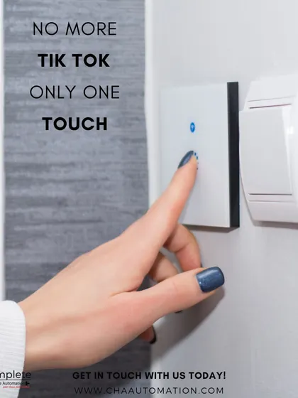 Say goodbye to the 'tik tok' sound of old switches. Our smart switches operate with a single, silent touch, providing a more refined and modern user experience in your home.