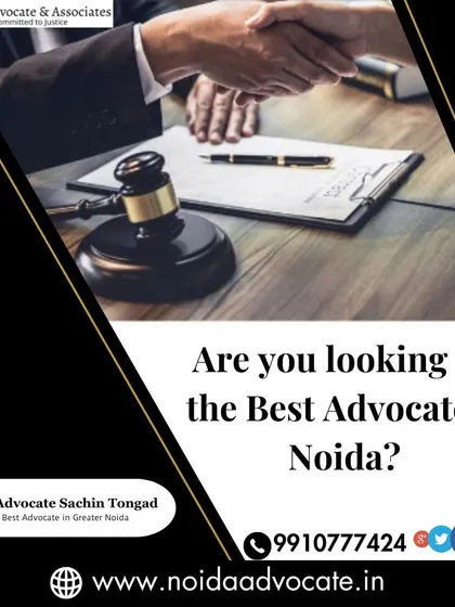 Are you looking for the best advocate in Noida? This image of a handshake over a legal document symbolizes the partnership I form with my clients.