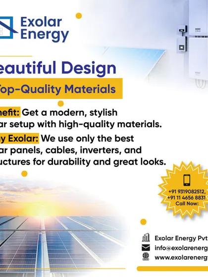 Your solar setup should be durable and look great. We use only top-quality solar panels, cables, inverters, and structures to ensure longevity and a modern, stylish aesthetic.