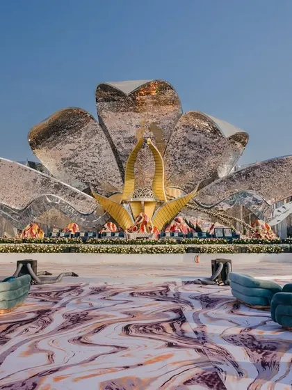 The full view of the indescribable main stage, with luxurious lounge seating in the foreground. I focus on creating a complete, immersive experience for guests.