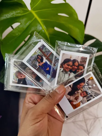A handful of Polaroid magnets ready to be shipped, each telling a different story.