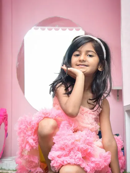 Another shot of our little princess enjoying the playhouse.