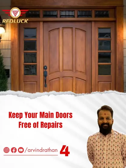 Your main door is a gateway for energy, and it must be well-maintained. A door that is broken or in need of repair can obstruct the flow of positive opportunities and financial abundance into your home.