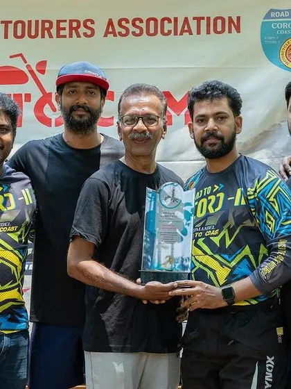 A group of our record holders posing with their awards at the MotoCamp event. Their dedication to endurance riding is an inspiration to all of us.