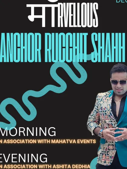 Showtime! A poster announcing my back-to-back shows for the day. The hustle is real.