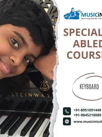 Our specially abled courses include keyboard and piano lessons where we focus on the joy of playing. We help students read simple music and even transpose, unlocking musical talents that can be a great source of confidence and fun.
