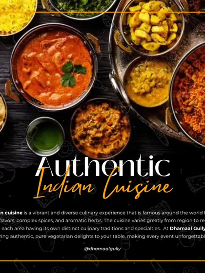 I am dedicated to bringing authentic, pure vegetarian Indian cuisine to your table. This graphic showcases the rich diversity of dishes I offer, from curries to biryanis.