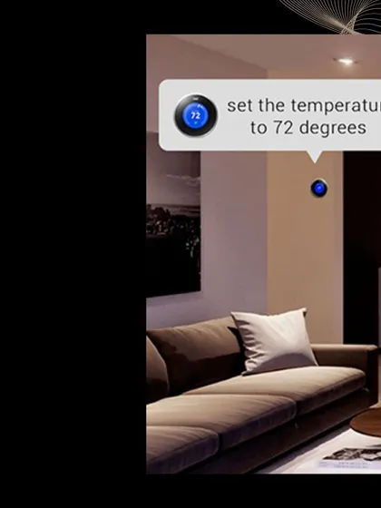 Adjusting the temperature is as easy as saying, "Set the temperature to 72 degrees," for instant comfort.