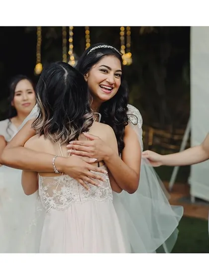 The wedding squad is an essential part of the celebration. These photos capture the fun, laughter, and support of bridesmaids and groomsmen, the friends who stand by the couple on their big day.