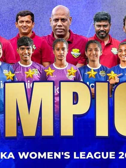 The architects of our success. Our coaches and management stand proudly with the players, celebrating our sixth KWL championship.