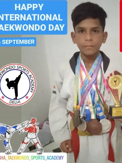 Mohd Laeek with his trophy and medals. We believe in starting them young to build a strong foundation for a lifetime.