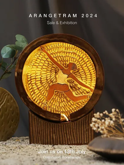 Hazel, a graphic designer and potter, presents her collection "Fragile but strong" at Arangetram. Inspired by ballet dancers, her hand-built pieces explore the dual nature of life and clay, where external grace meets inner resilience.