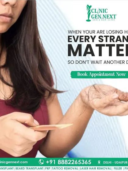 When you are losing hair, every single strand matters. This is especially true for women experiencing thinning. Don't wait, book an appointment to find the right solution for you.