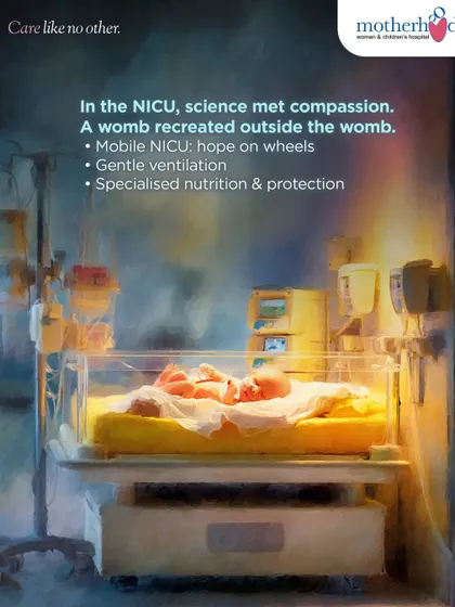 We designed our Neonatal Intensive Care Unit to be a womb outside the womb. This image shows one of our advanced incubators, a safe, temperature-controlled environment where we provide gentle ventilation and specialized nutrition. It is a space where science and compassion meet to protect and nurture the most fragile beginnings.