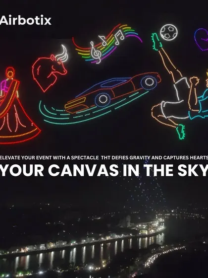 Your canvas in the sky. This composite image displays the sheer variety of custom shapes we can create, from cars and sports to animals and musical notes, proving that if you can imagine it, we can fly it.
