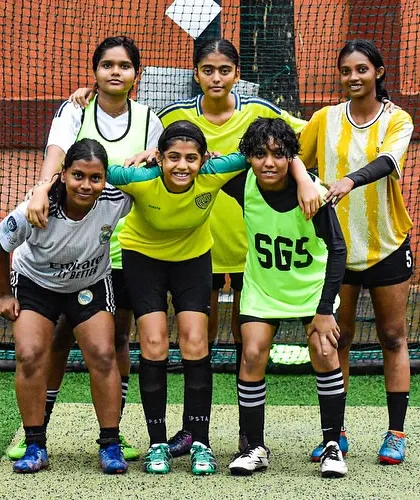 Another one of our girls' teams, showcasing the fun and friendship that is a core part of our academy's culture.