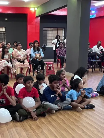 Parents and students gathered for an event at our second branch in Akshaya Nagar. It's a space for our whole community.